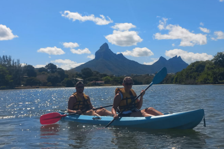 kayak into the river or sea